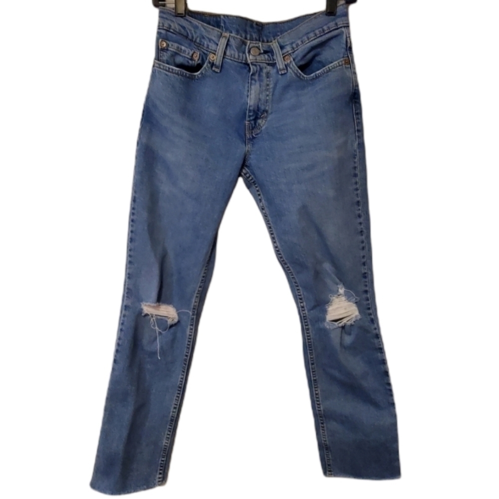 Levi's 511 Boot-Cut Jeans Busted Knees